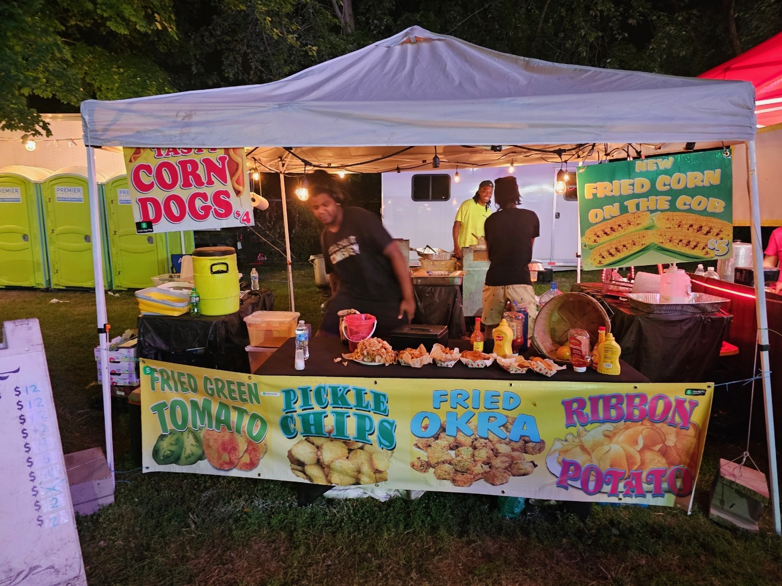 Fried Green Tomatoes tent at a festival